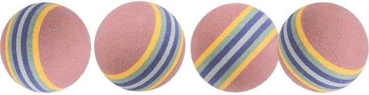 Trixie Kattleksak Regnbågsbollar 4-pack – 3.5 cm | Fyndpris
