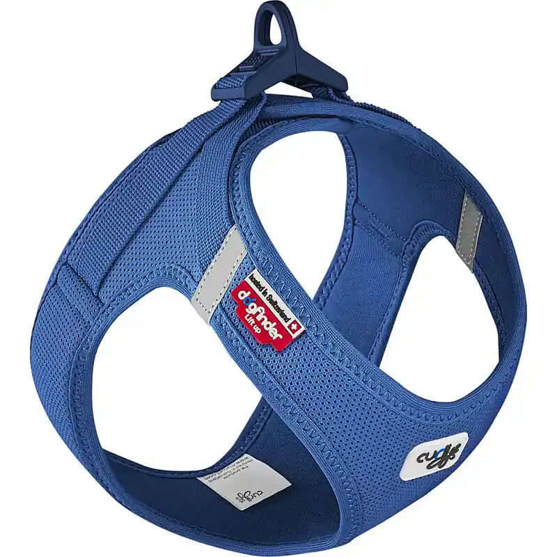 Curli Vest Sele Clasp Air-Mesh Blå - Kundfavorit