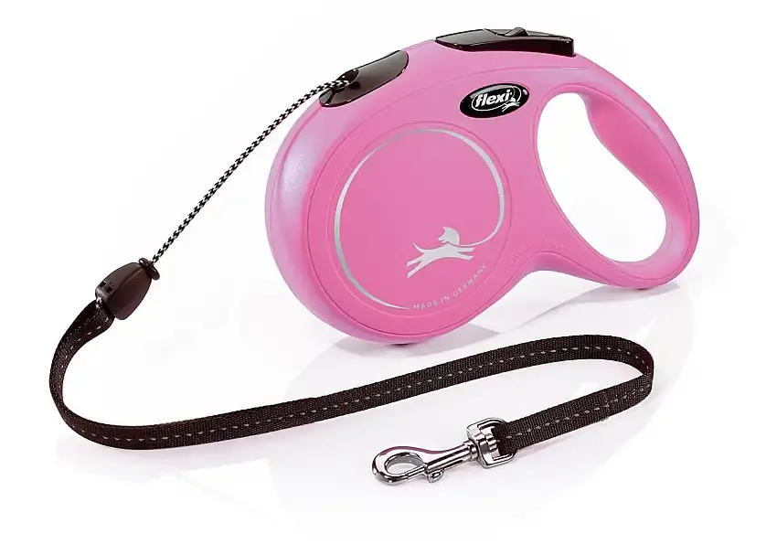 Tillverkarpris - Flexi New Classic Koppel Med Snöre 8 m – Rosa