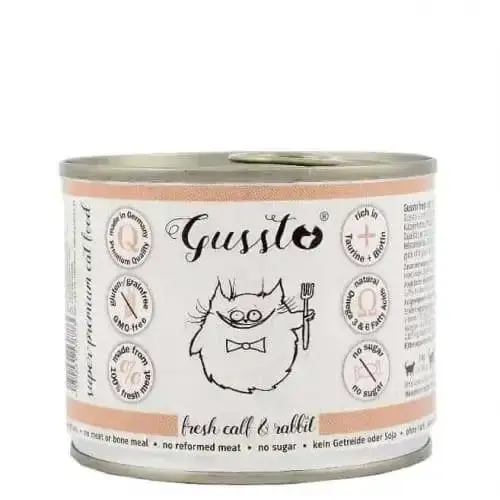 Fynd | GUSSTO Cat Fresh Kalv & Kanin 200 g