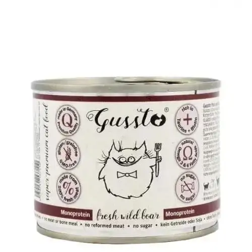 Riktigt fynd - GUSSTO Cat Fresh Vildsvin 200 g