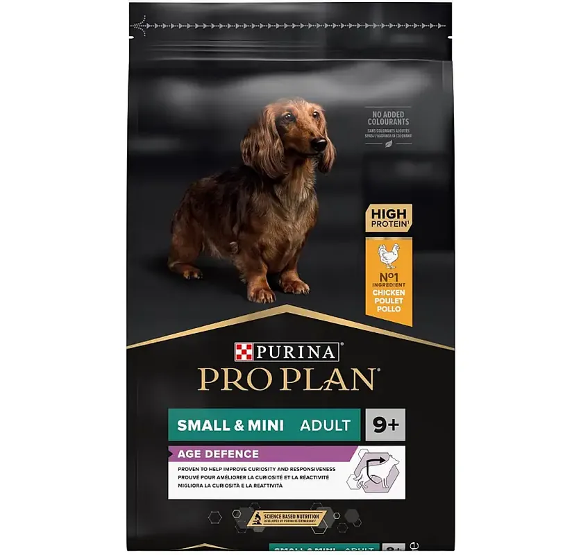 Purina Pro Plan Small & Mini Adult 9+ Age Defence Kyckling - Favorit hos kunderna