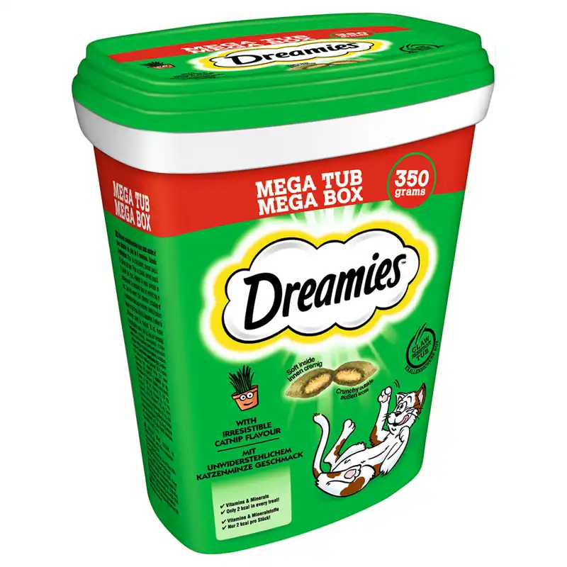 Dreamies kattgodis till sparpris! – Megatub – Kattmynta (350 g) | Superpris