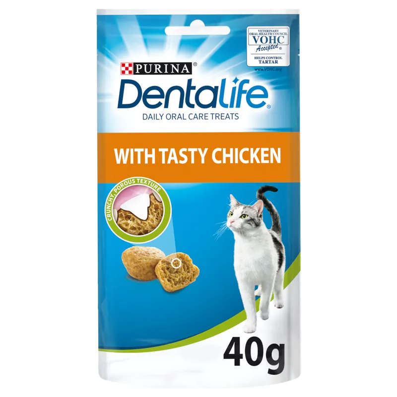 Passa på nu | 20 % rabatt! Purina Dentalife Daily Oral Care Chicken – 8 x 40 g