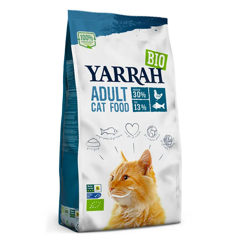 Prissänkt - Yarrah Organic kattfoder till sparpris! – 10 kg Fisk