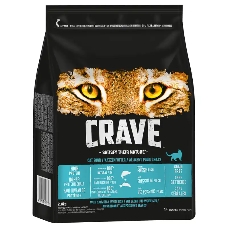 Crave Adult torrfoder till sparpris! – Salmon & White Fish (2,8 kg) - Få kvar i lager