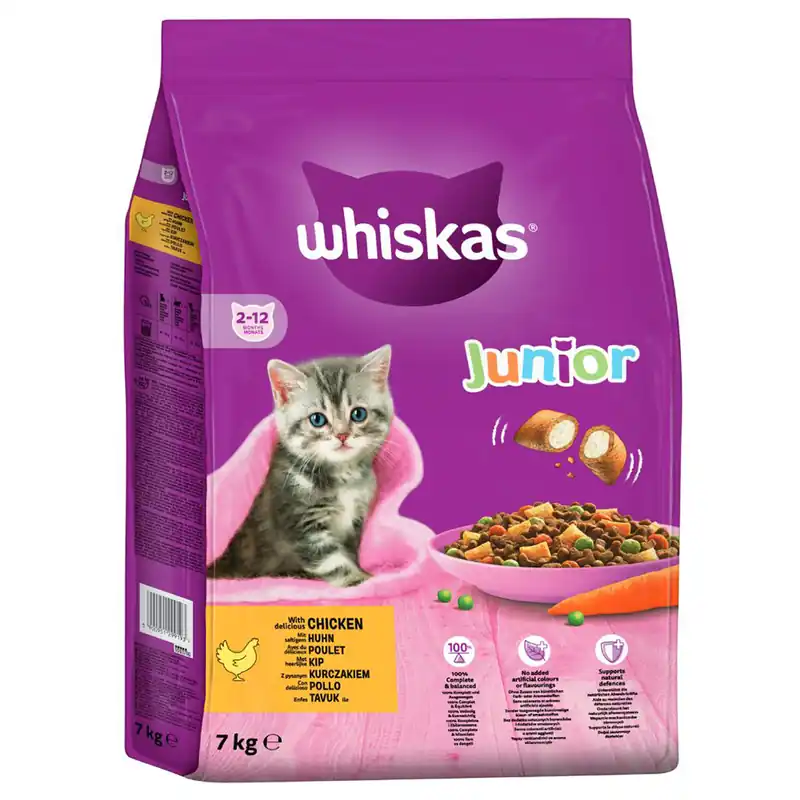Handla nu | Whiskas torrfoder till sparpris! – Junior Kyckling (7 kg)
