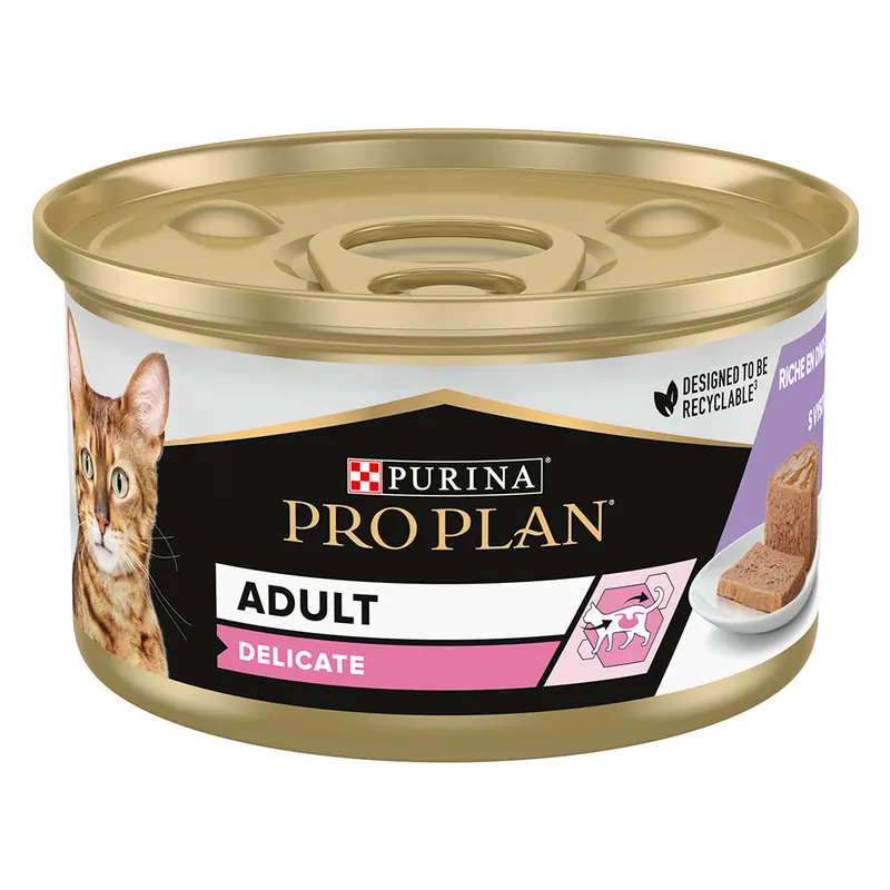 24 x 85 g PURINA PRO PLAN till sparpris! – Delicate Kalkon | Skaffa nu