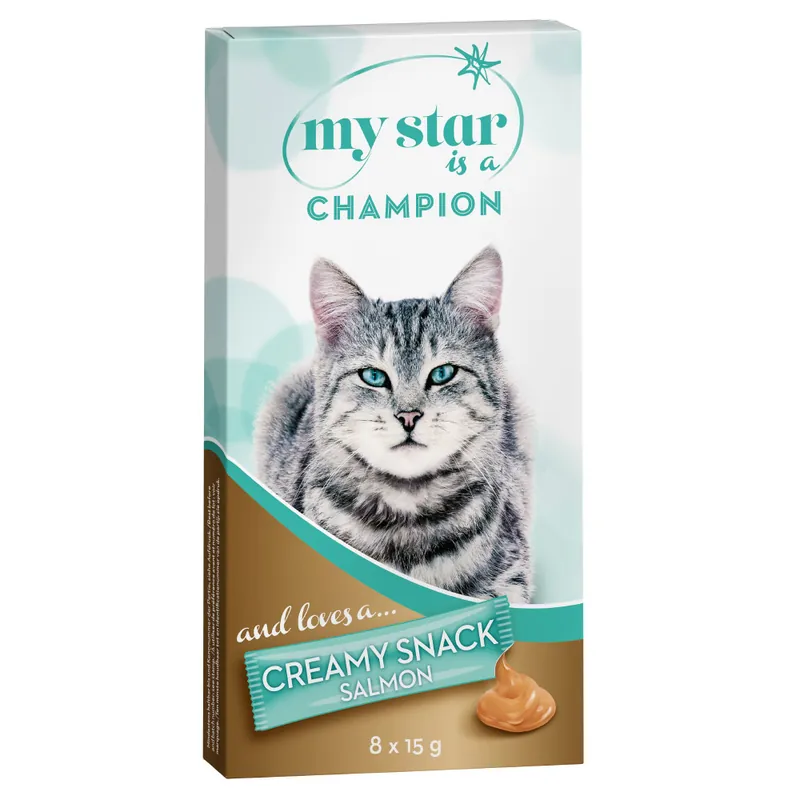 My Star is a Champion – Salmon Creamy Snack – 8 x 15 g | Spara nu