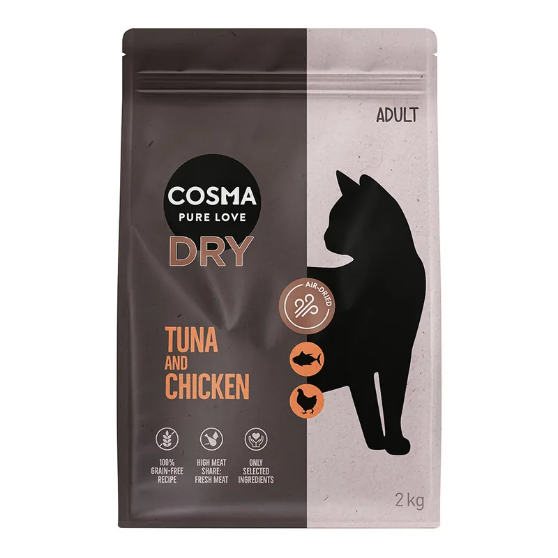 Cosma torrfoder tonfisk & kyckling – 2 kg | Mycket populär