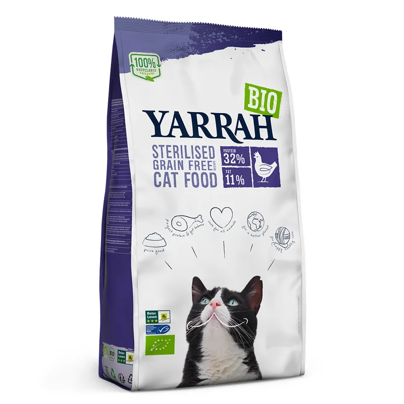 Yarrah Ekologisk Sterilised – Ekonomipack 2 x 6 kg - Passa på nu