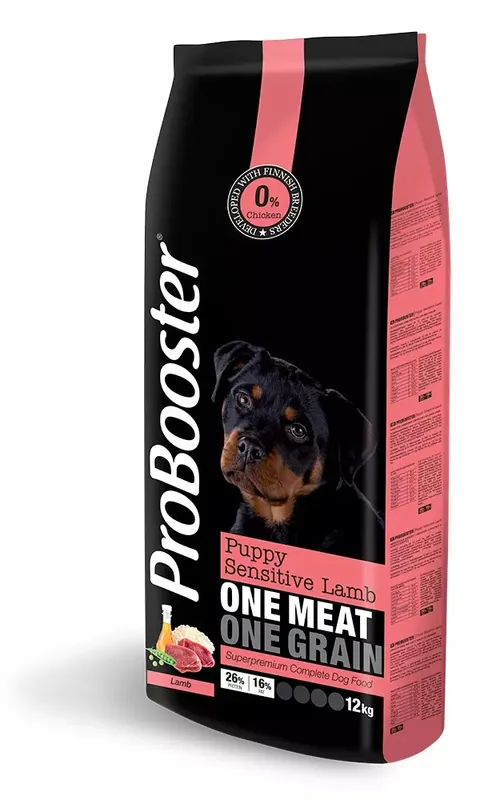 Finns nu - ProBooster Valp Känslig Lamm Hundfoder