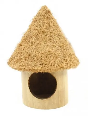 HappyPet Nature First Bamboo Tiki Hut boende för smådjur - Passa på nu