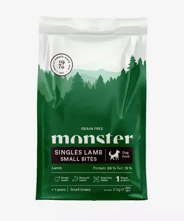 Köp idag | Monster Dog Grain Free Singles Lamb Small Bites 2kg