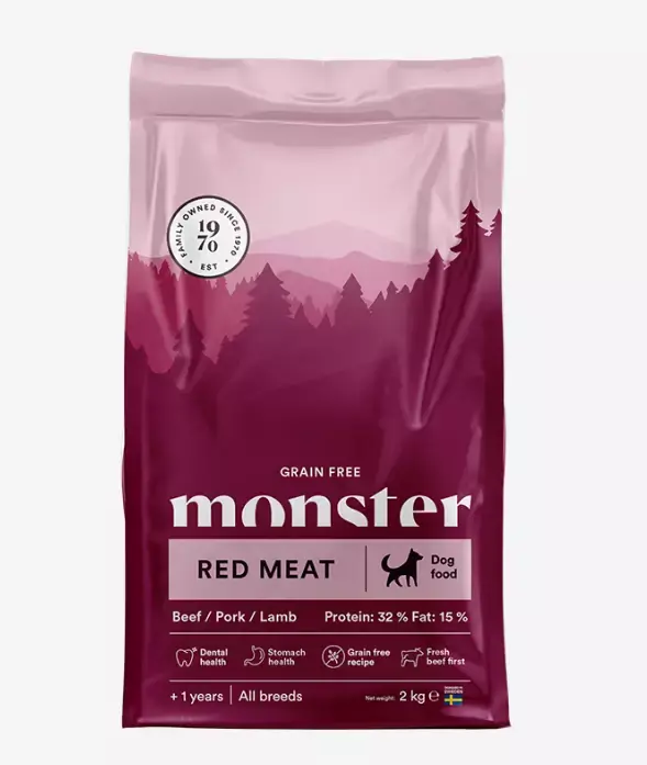 Monster Dog Grain Free Adult Red Meat Hundefoder - Toppsäljare