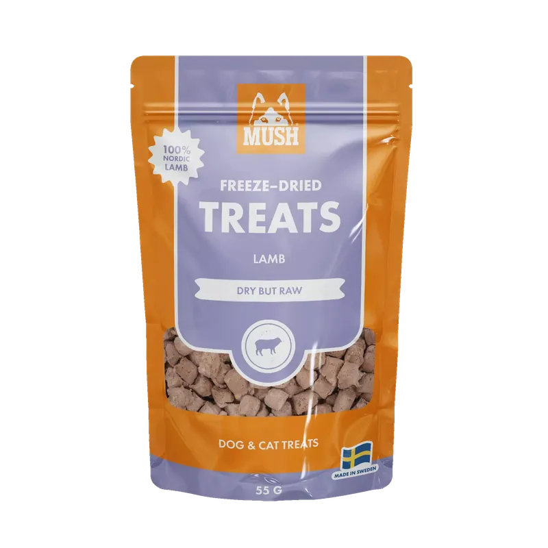 MUSH FRYSTORKADE GODBitar LAMM 55 G - Kampanj