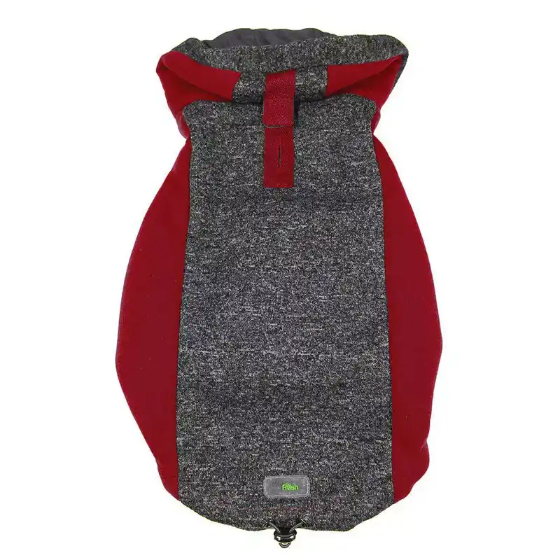 Go Fresh Pet Hoodie för hundar Röd-Grå - Dagens deal