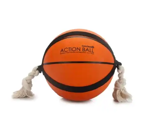 Beeztees Action Ball Basketboll med rep - Rabatter