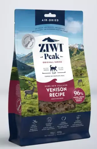 Kanonpris | Ziwipeak Lufttorkad Hjort 400 g Kattmat