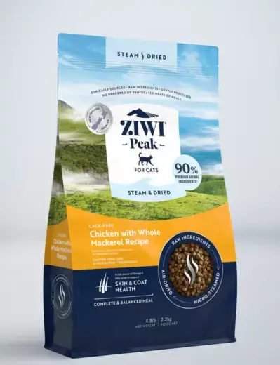Storsäljare | ZiwiPeak Nya Zeeland Steam & Dried Kyckling Kattfoder