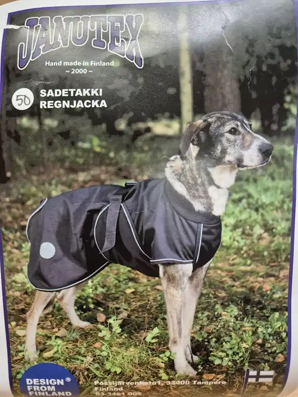 Extra bra pris | Janutex svart Regnjacka för hundar