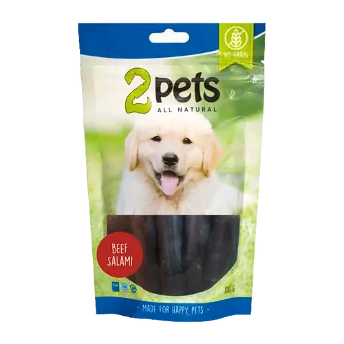 Smidig beställning | 2PETS Dogsalami Beef – 100 G
