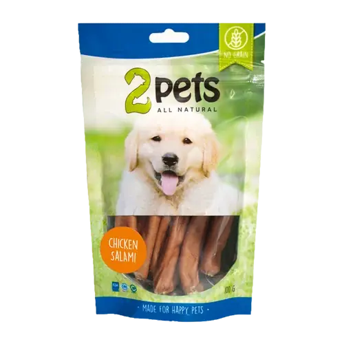 2PETS Dogsalami Chicken – 100 G - Specialpris