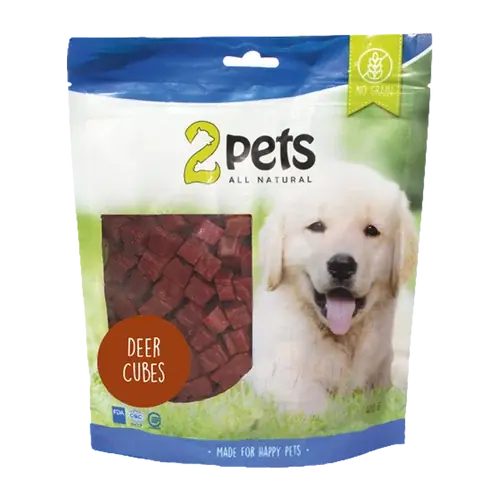 Så länge lagret räcker | 2PETS Dogsnack Deer Cubes