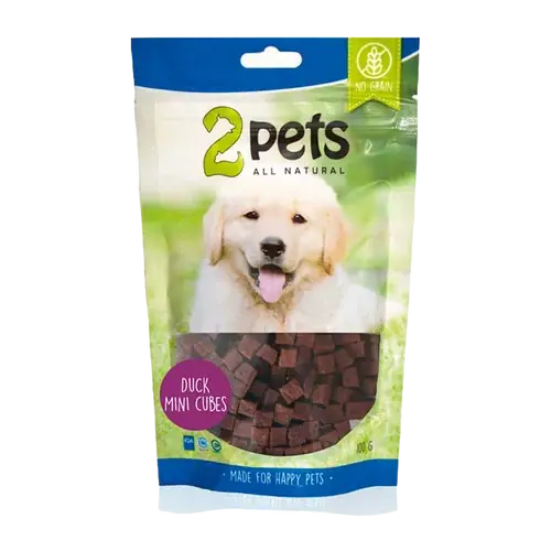2PETS Dogsnack Duck Minicubes - Sänkt pris