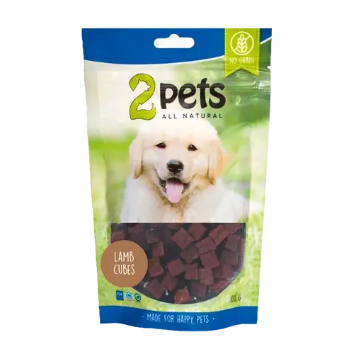 Endast idag | 2PETS Dogsnack Lamb Cubes – 100 G