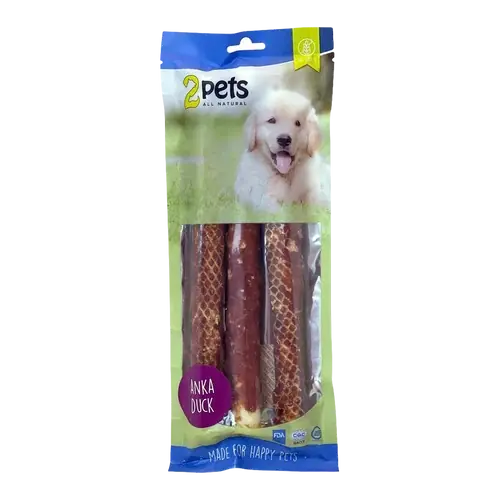 2PETS Tuggrulle M Ankfilé – 28 CM – 3 PACK - Trygg betalning