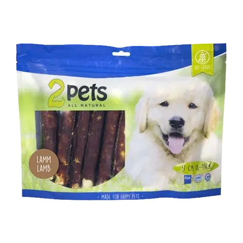 Beställ online | 2PETS Tuggrulle M Lamm – 17 CM – 18 PACK XL