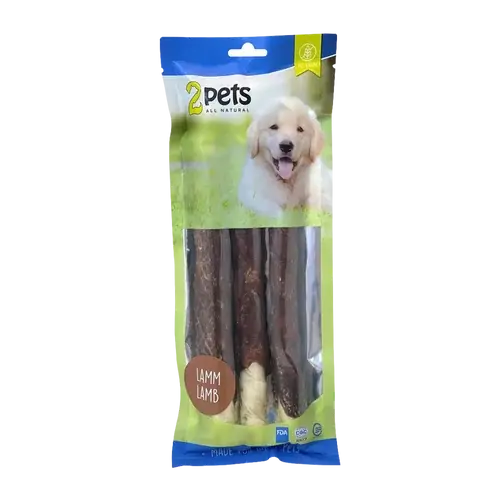 Precis inkommet - 2PETS Tuggrulle M Lamm – 28 CM – 3 PACK