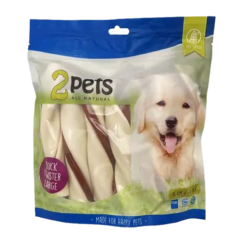 2PETS Tuggtwister M Ankfilé Large – 500 G - Trygg betalning