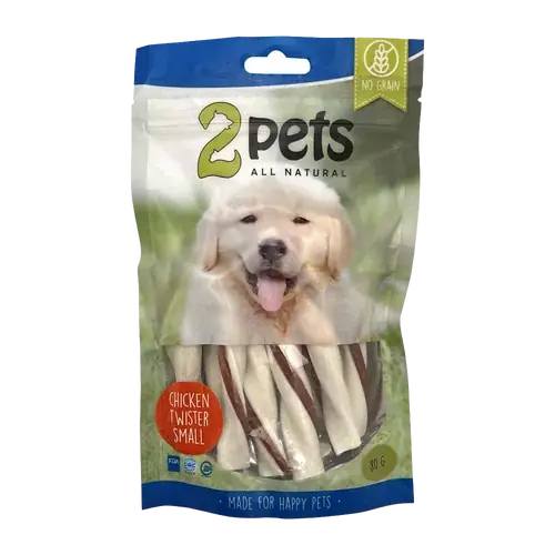 Enkel retur - 2PETS Tuggtwister M Kycklingfilé Small – 80 G