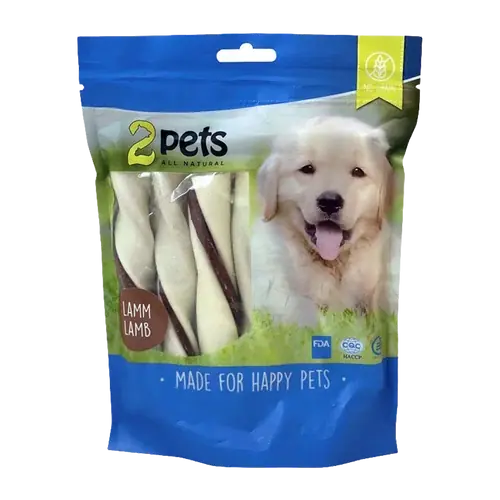 Köp nu - 2PETS Tuggtwister M Lamm Medium – 170 G