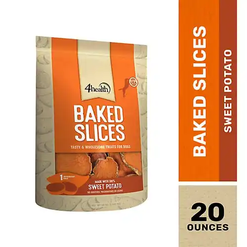 4health Baked Slices Sweet Potato Recipe Dog Treats, 20 oz. | Handla säkert
