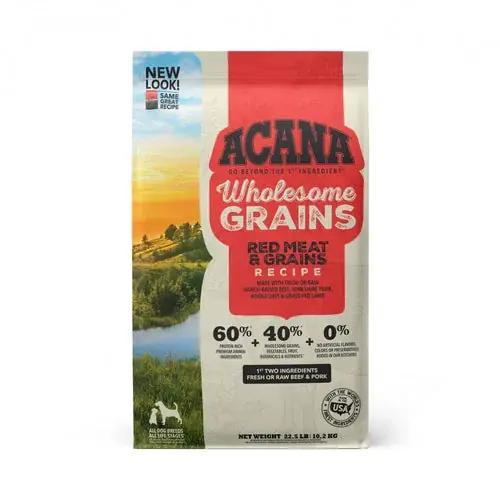 ACANA + Wholesome Grains Red Meat Recipe Dry Dog Food - Nyligen tillagt