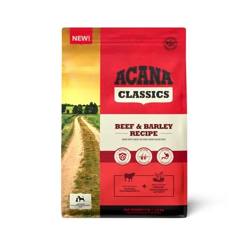 Bra pris just nu | ACANA Classics Dry Dog Food Beef & Barley Recipe 4lb