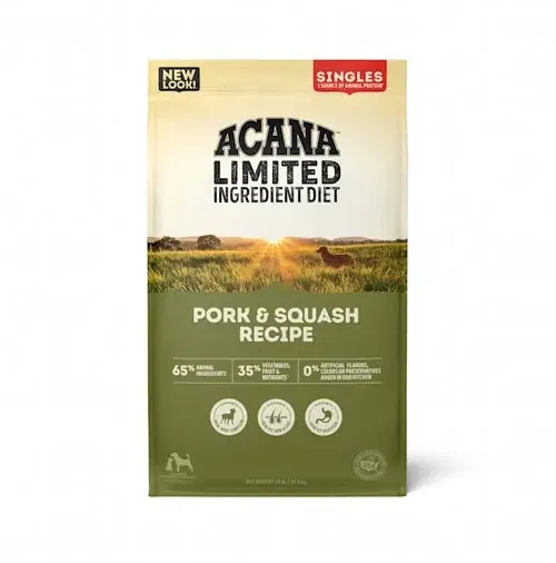 ACANA Singles Pork & Squash Recipe Grain Free Dry Dog Food - Nytt i webbutiken