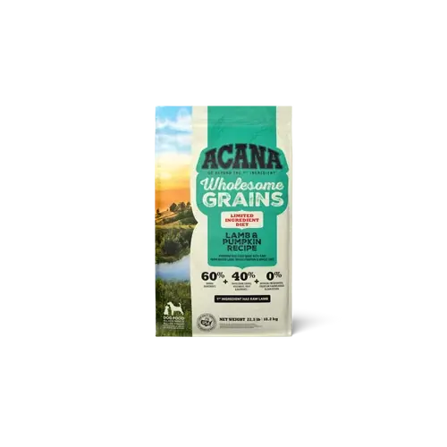 Passa på - ACANA Wholesome Grains Lamb & Pumpkin 22.5lb