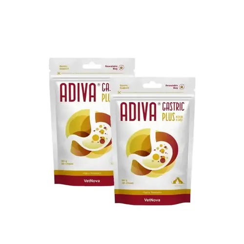 Rabatter - Adiva Gastric Plus Medium & Large 30 chews 90 g, pack of 2