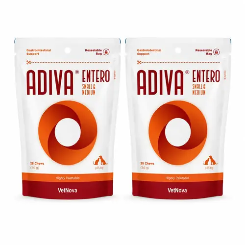 Adiva Vetnova Adiva Whole Adiva Small&Medium, 28 Chews , pack 2 - Finns tillgänglig