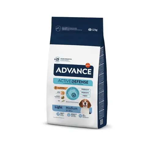 Snart slut | Advance Dog Medium Light Dry Dog Food With Chicken, 12kg
