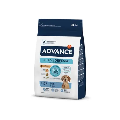 Advance Dog Mini Light Dry Dog Food With Chicken, 3kg | Begränsat lager