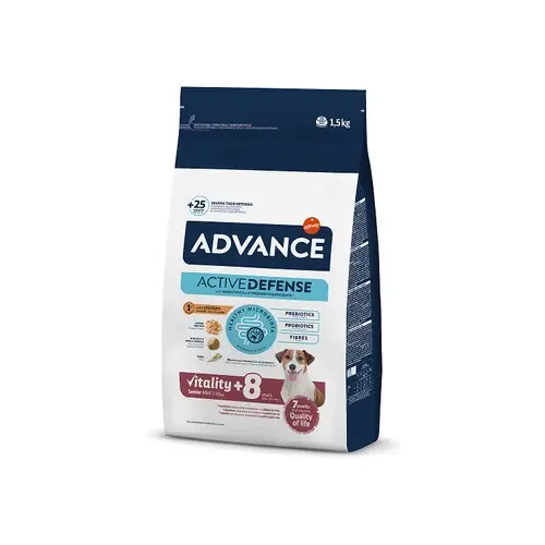 Advance Mini Senior Dry Dog Food With Chicken, 1,5kg - Populär