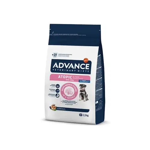 Advance Vet Atopic Mini Dry Dog Food With Trout, 1,5kg - Snabb leverans