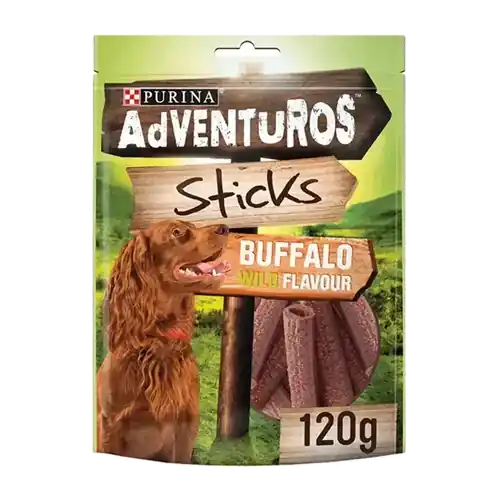 Adventuros Sticks For Small Dogs Buffalo – 90 G | Beställ idag