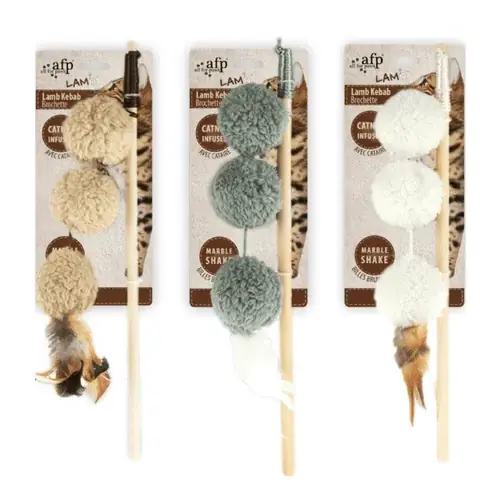 AFP Lambswool Lamb Kebab Catnip Wand - Tryggt köp