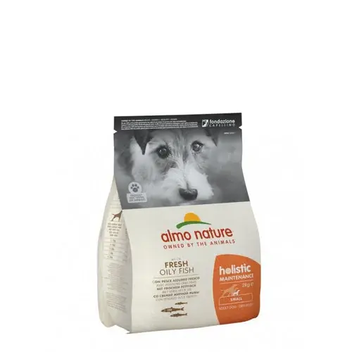 Rekommenderas | Almo Nature Holistic Maintenance Extra Small and Small Adult Dog Dry Food With Fresh Meat Oily fish, 2kg